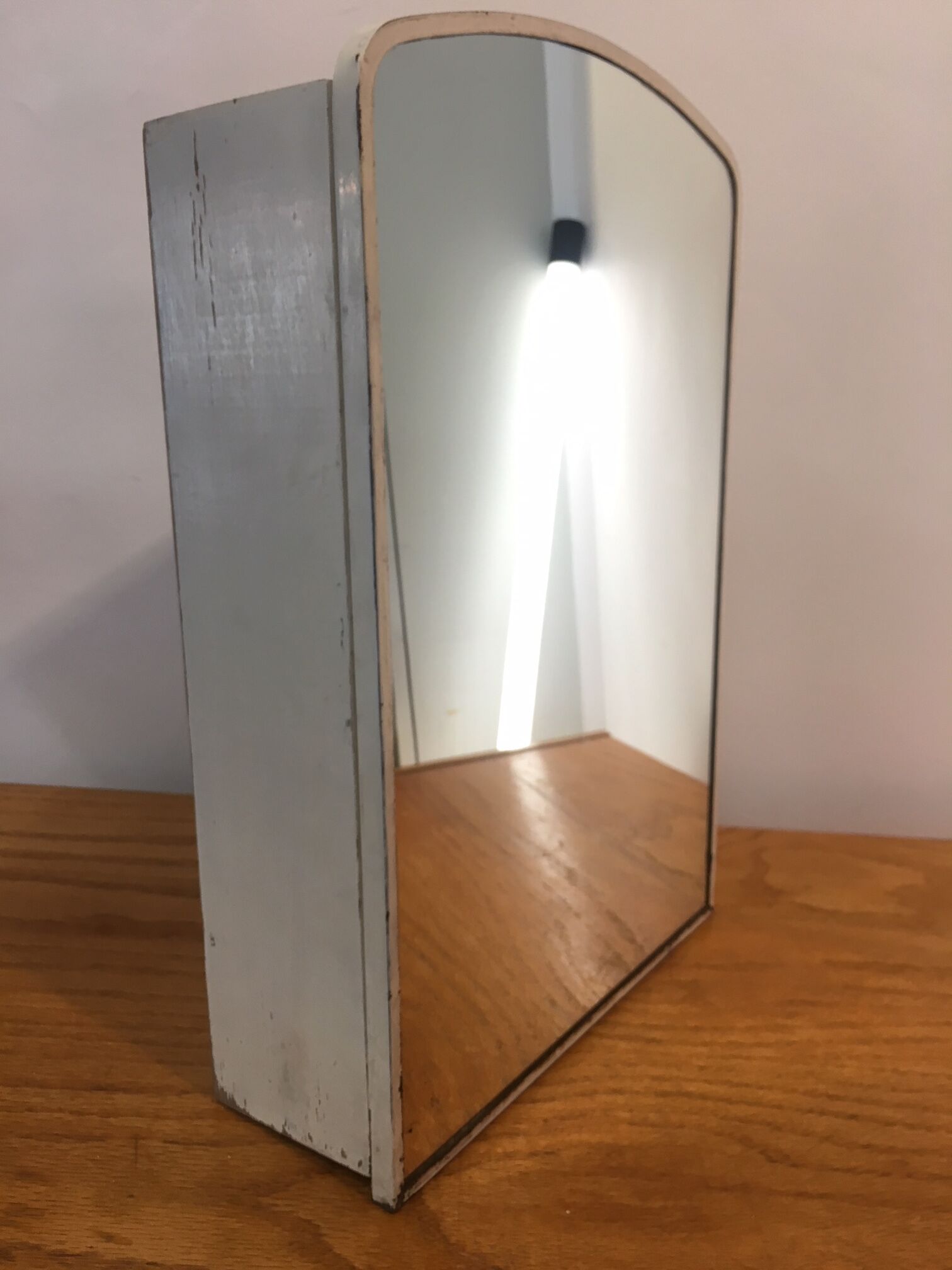 Old front mirror medicine cabinet