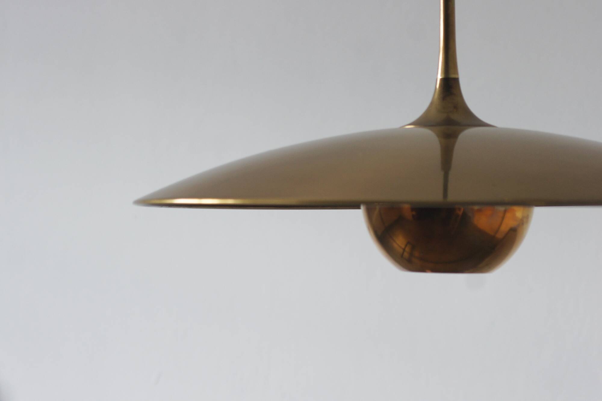 Brass Counterbalance Pendant Lamp by Florian Schulz