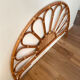Vintage 1970s rattan and cane headboard for a double bed.
