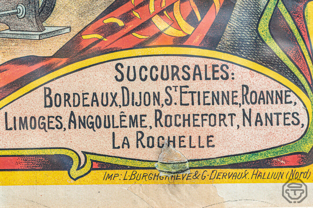 Former Orleans Chapelery Advertising Poster 1900