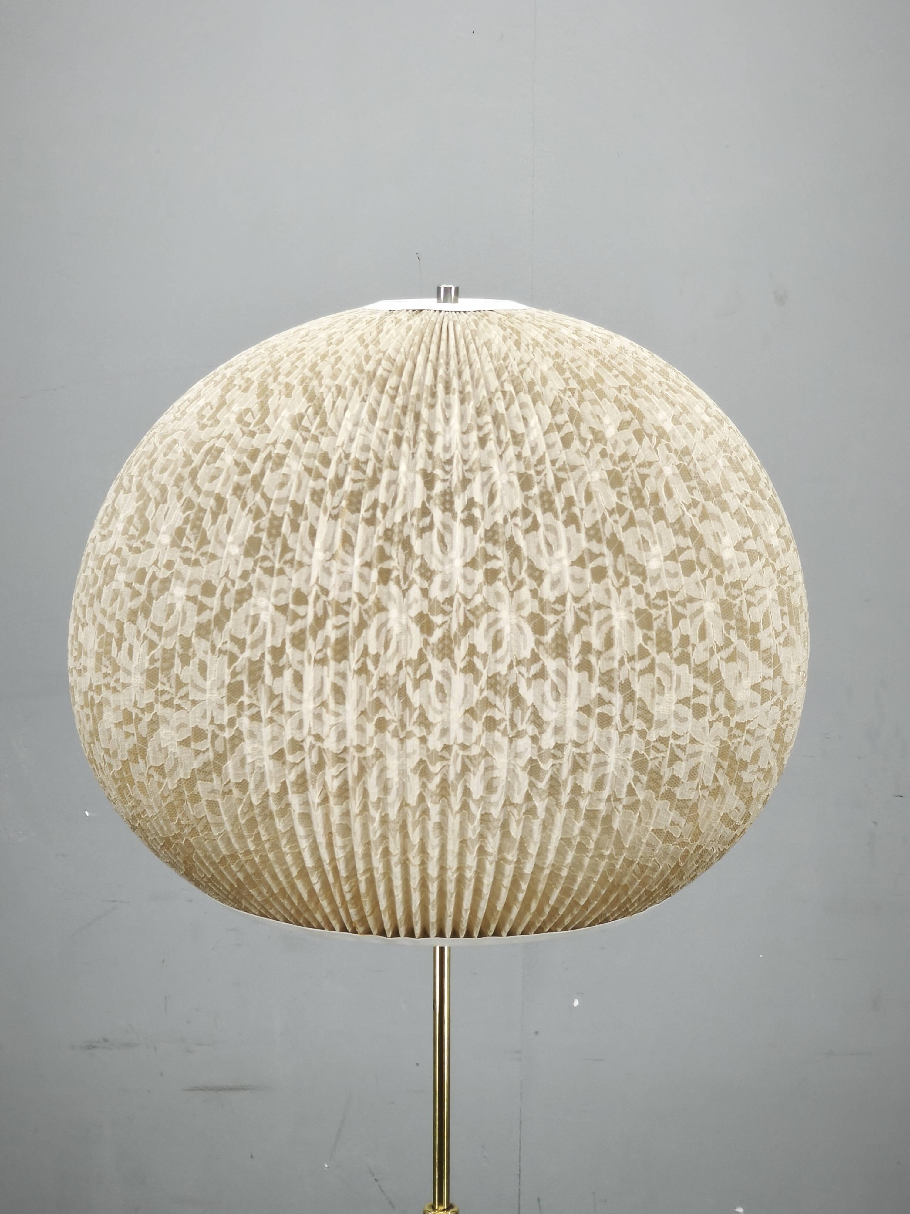 German Mid-Century Floor Lamp with Globe Shade, 1960s