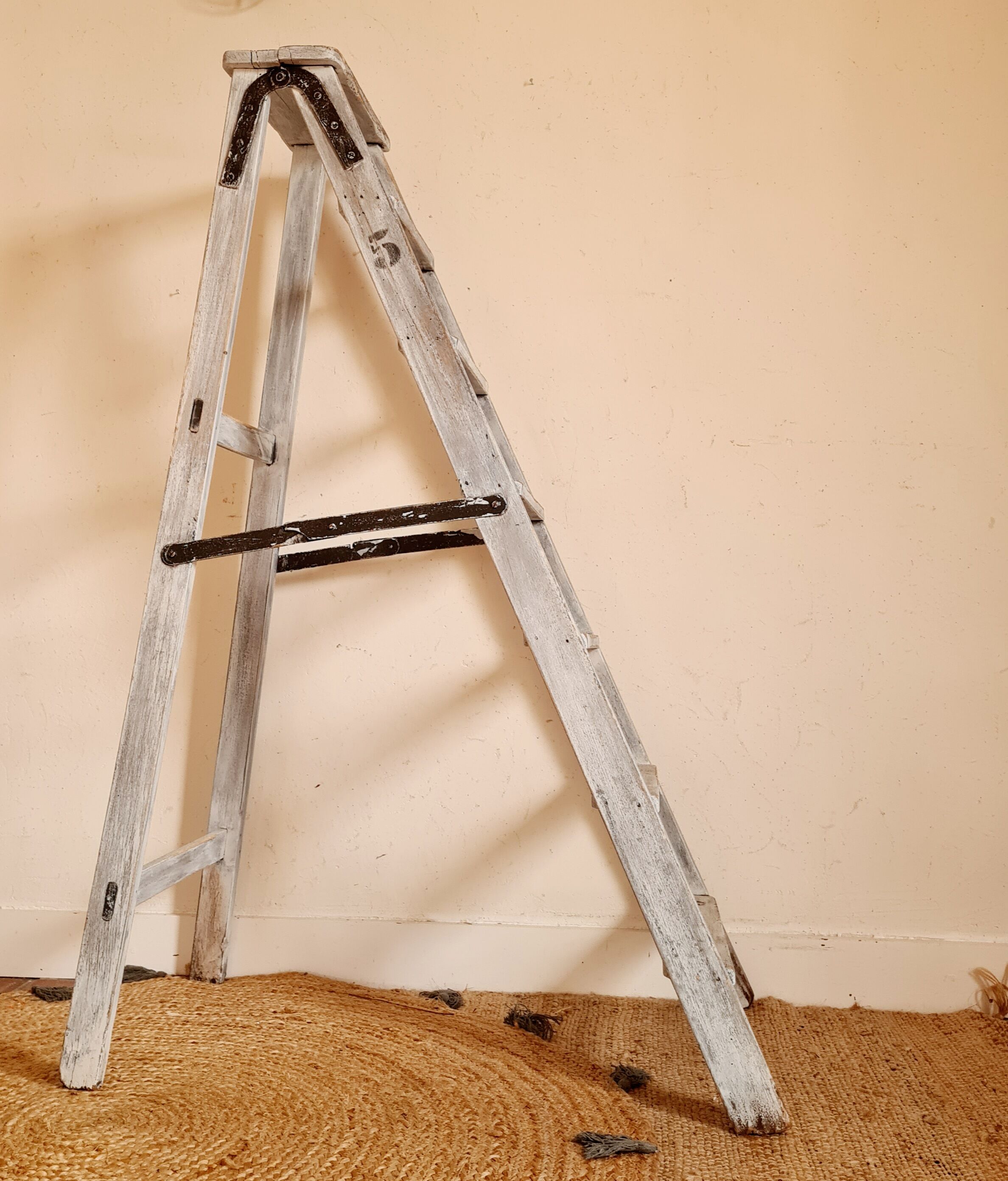 Old wooden stepladder