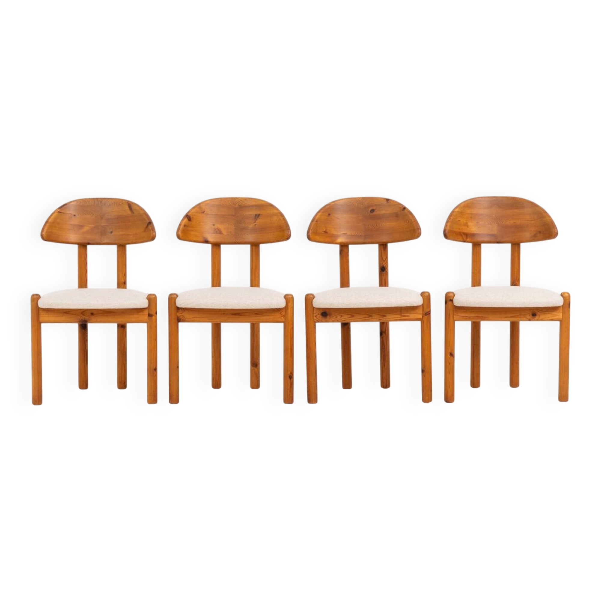 Ensemble de 4 chaises en pin par Vamdrup Stolefabrik