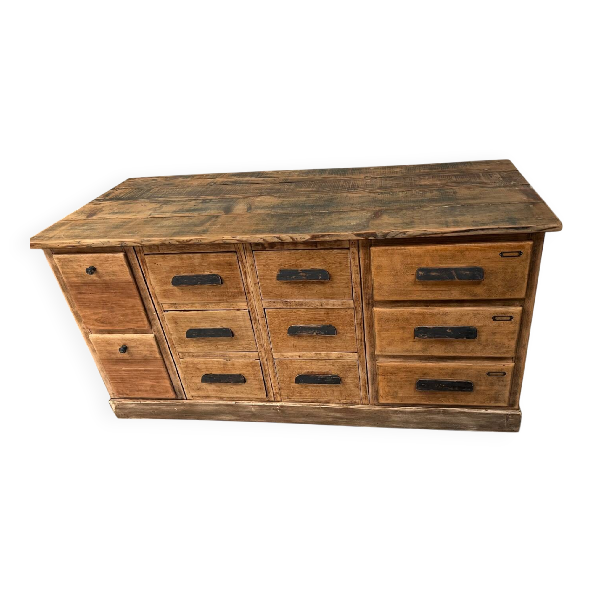 Ancien meuble de droguerie