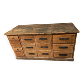 Ancien meuble de droguerie