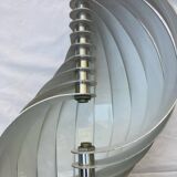 Pair of Mathieu brushed aluminum wall lights 70'S