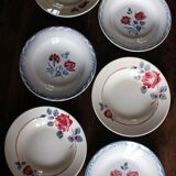 6 Art Deco deep plates Marinette Juliette Digoin Sarreguemines