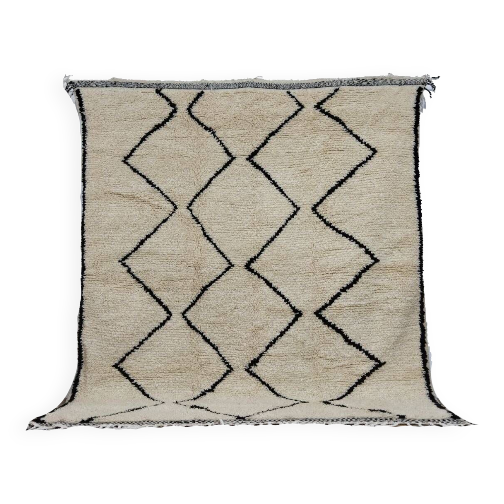 Handmade Moroccan Berber rug 220 x 190 cm