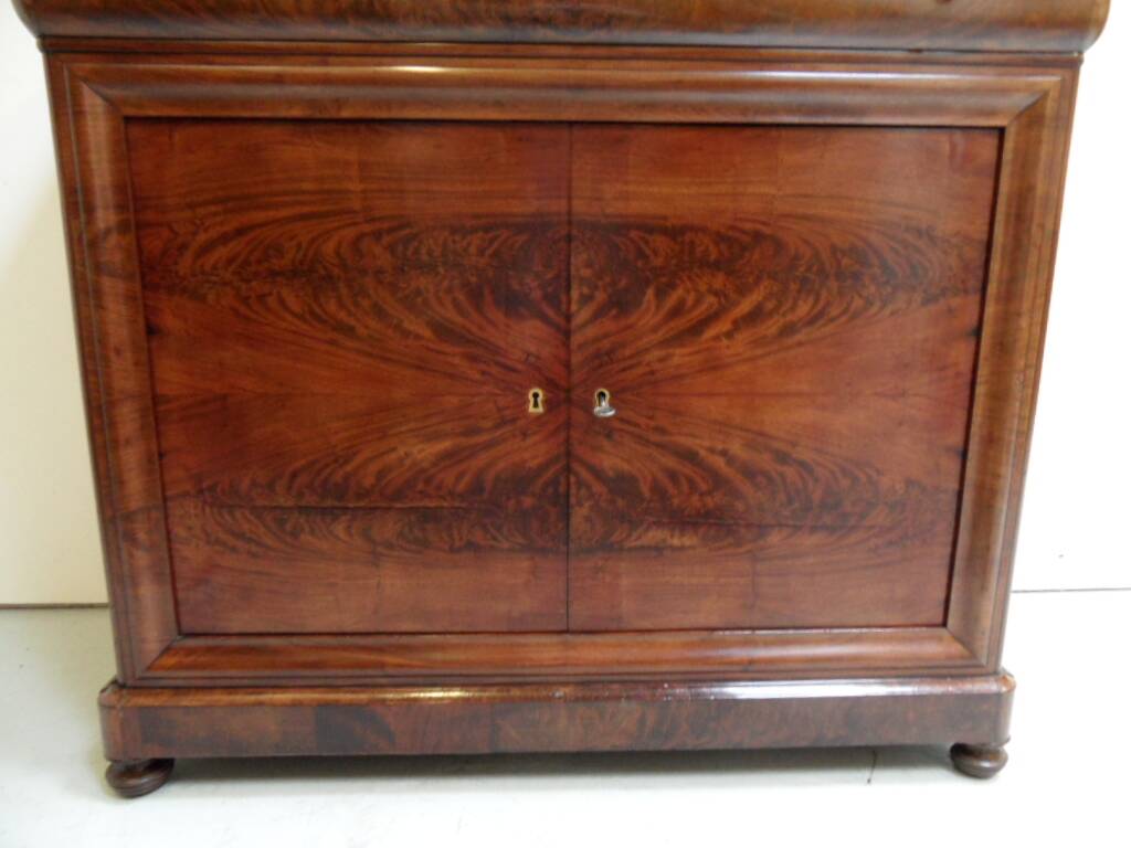 Antique mahogany sideboard with marble top