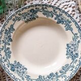 Duo of iron earthenware soup plates