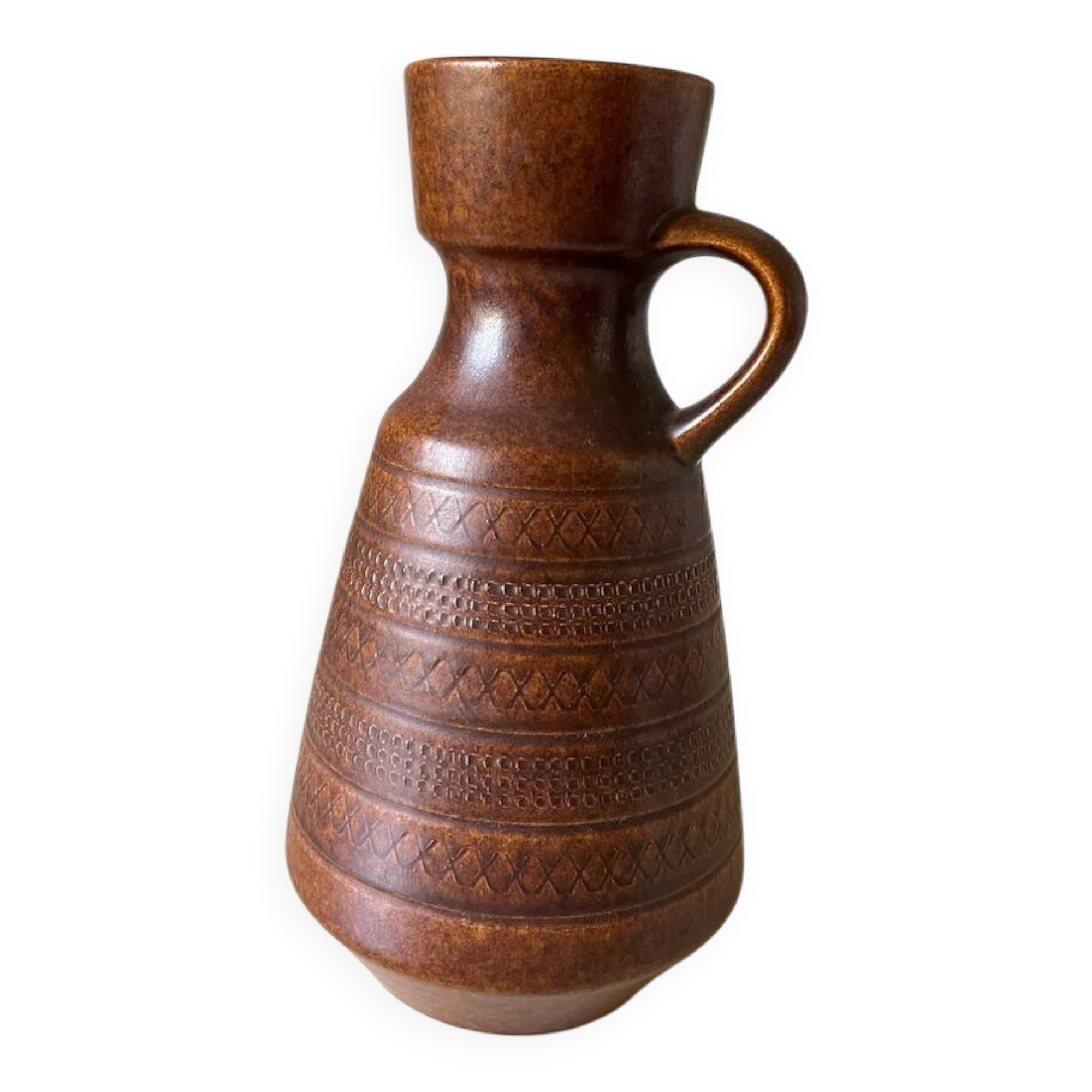 Vase West Germany brown