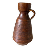 Vase West-Germany marron