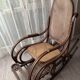 Thonet rattan rocking chair from the 1920s.