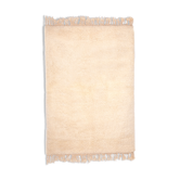 Tapis berbere beni ourain ecru 178 x 102 cm