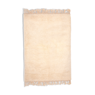 Berber carpet beni ourain ecru 178 x 102 cm