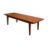 Table basse scandinave années 60-70 en bois massif – entièrement rénov