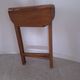 Folding wooden side table