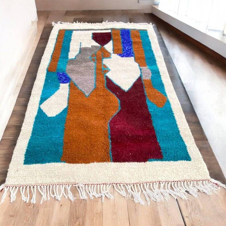 Traditional Berber rug, size 140 x 260 cm