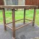 Vintage metal table from an industrial workshop for a makeover