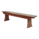 Banc rustique français en chêne brun, vers 1900