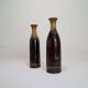 Modern Scandinavian pair of vases/bottles in ceramic by Carl-Harry Stålhane, Sweden.