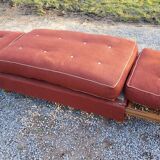 50s bench with oak braces