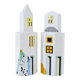 Heide Warlamis salt and pepper shakers skyscrapers postmodern, Vienna collection 1990