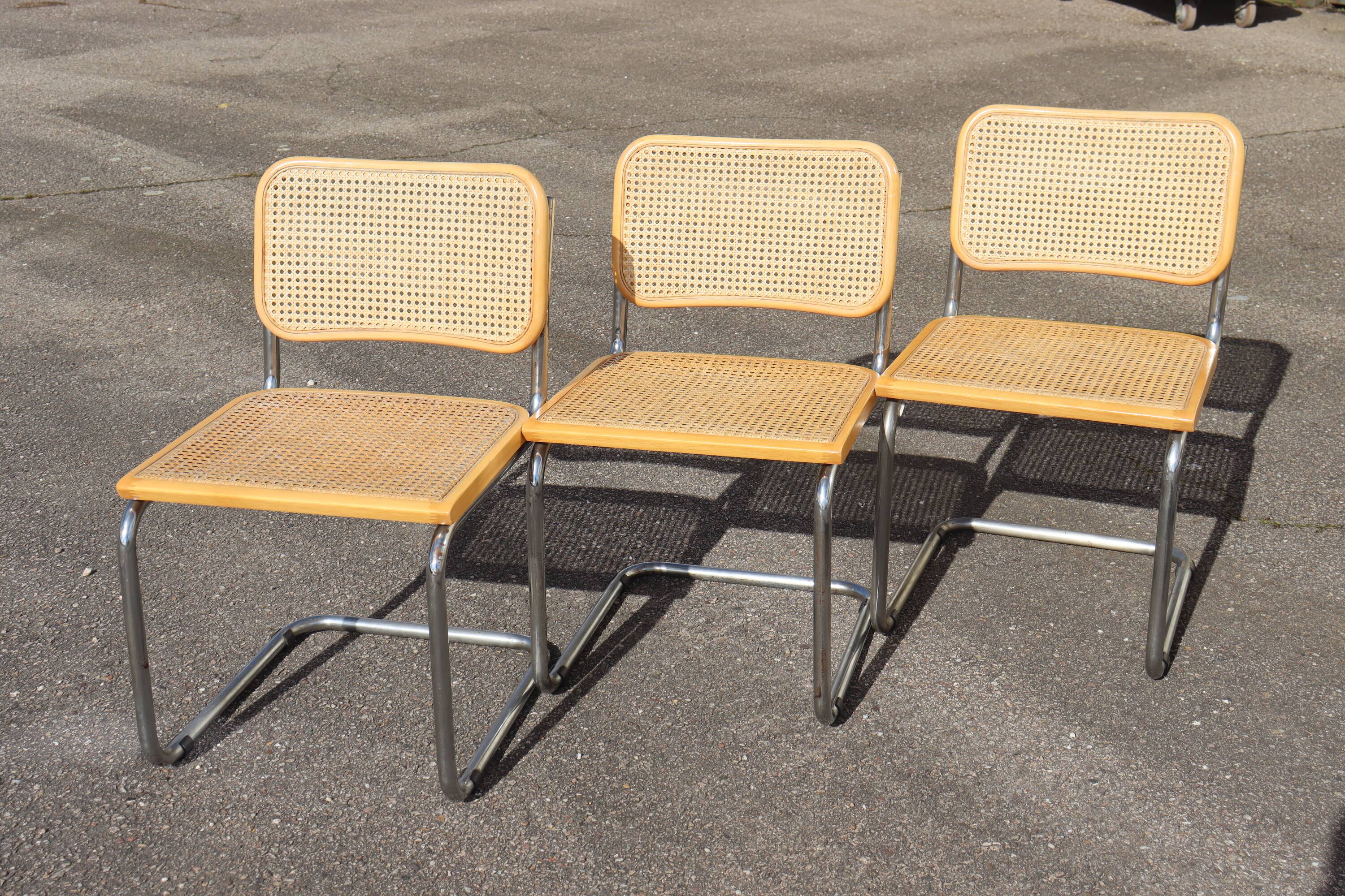 Series x6 Dining Chairs Style B32 by Marcel Breuer