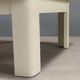Vintage white lacquered wooden coffee table, designer, Italy, 1970s.