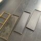 Vintage 1960 String wall shelf black and gold - 60 x 48 cm
