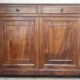 Solid walnut sideboard with 2 doors and 2 drawers, late 19th century