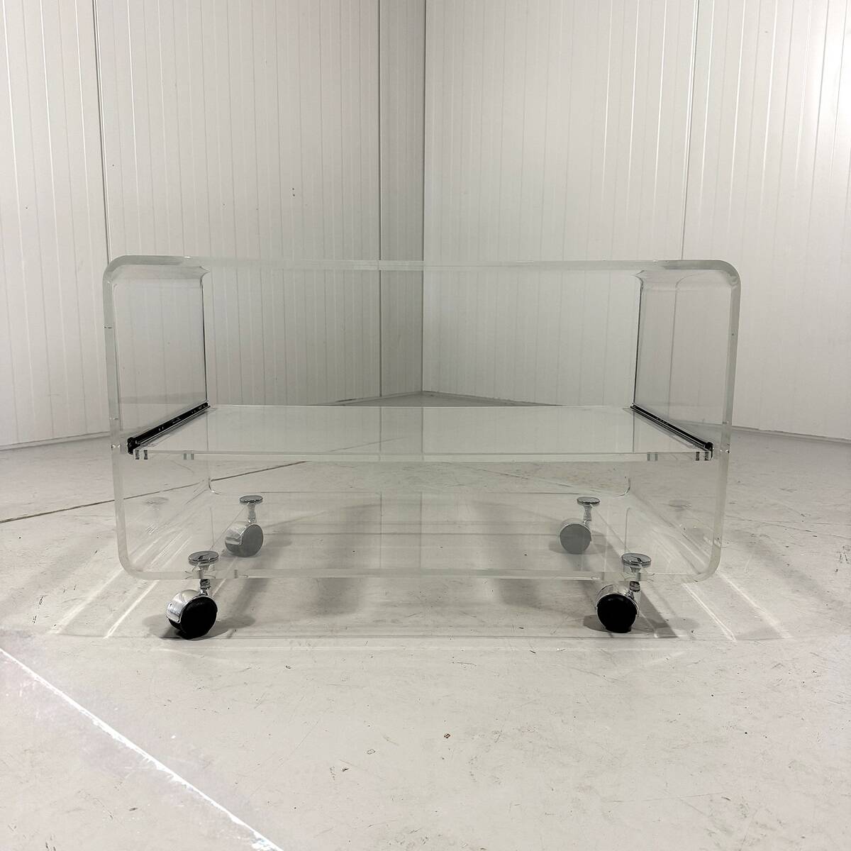 Plexiglass audio rack trolley 1960-70’s