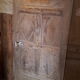 Old door eighteenth coffered fittings