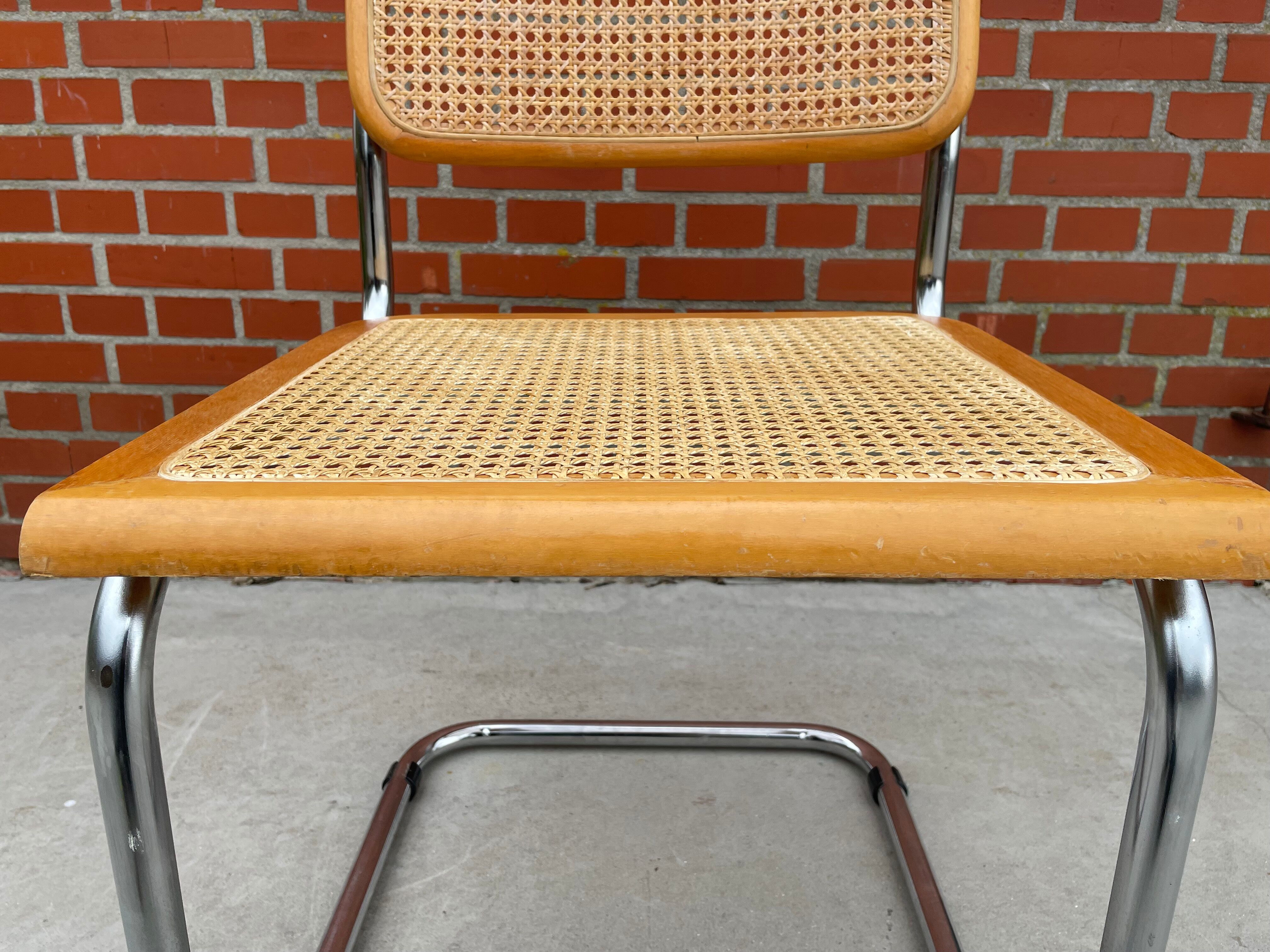 Cesca design chair b32 model in chrome