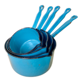 Série de 5 casseroles émaillées années 50