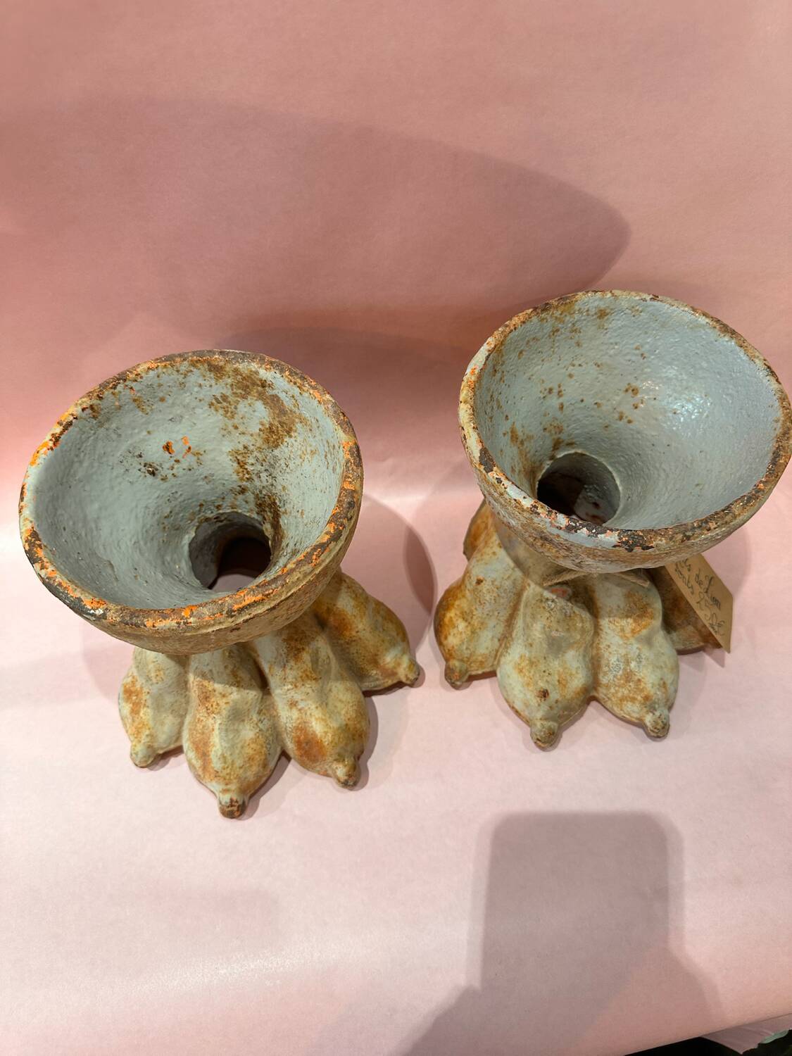 Antique Cast Iron Garden Lions Paw Feet