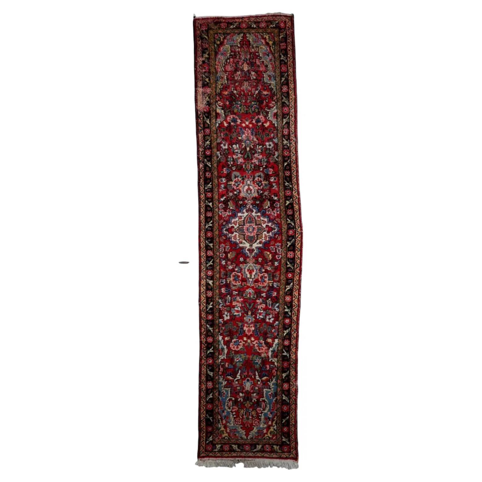 Antique Persian Hamadan runner 75 cm x 315 cm 1920s - 1C1233