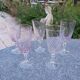 5 champagne flutes engraved 50s