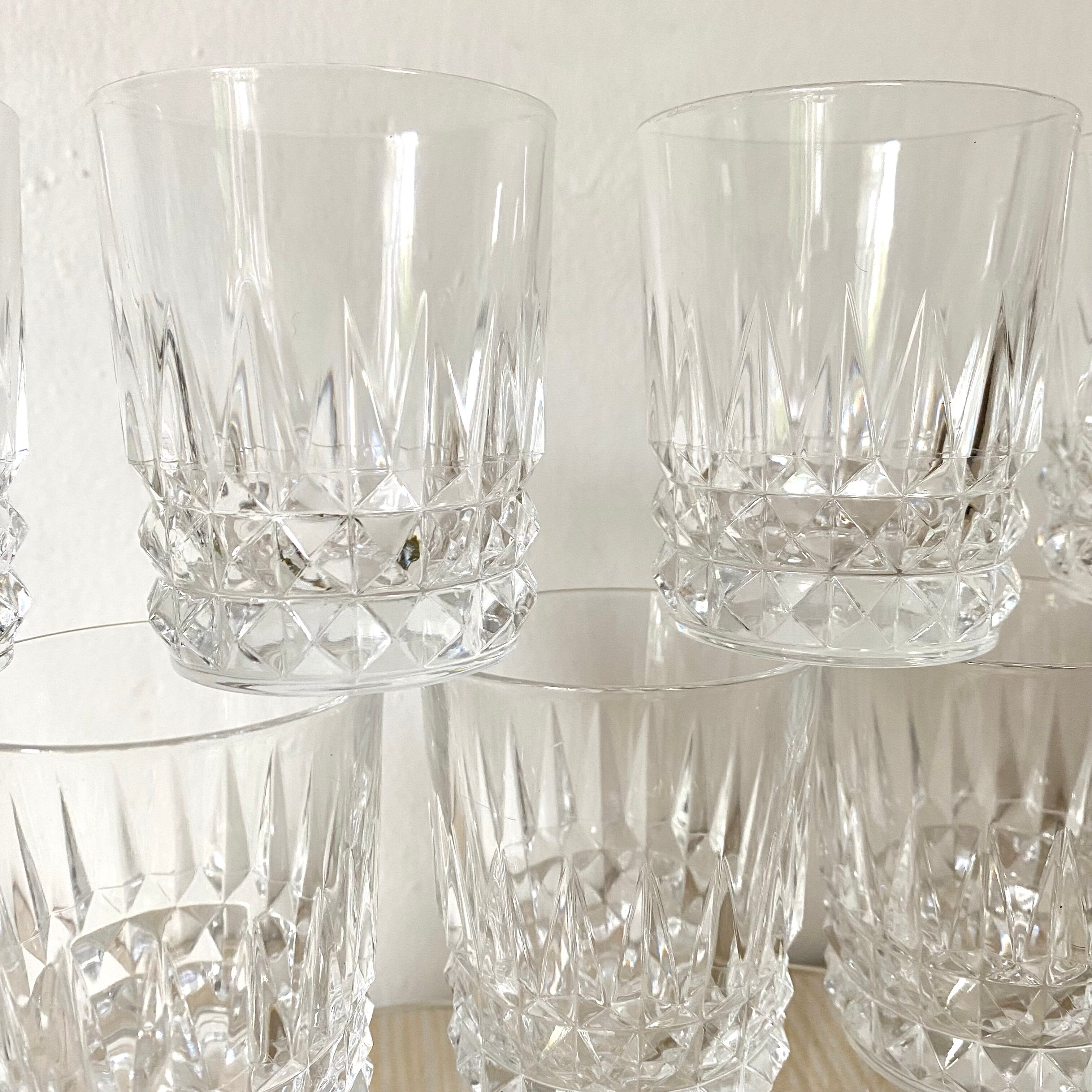 Crystal whisky glasses x15