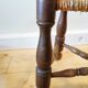 Tabouret tripode paillé des années 50