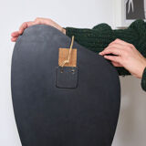 Vintage asymmetrical mirror, H51,5cm