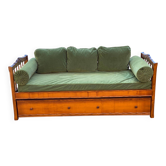 Canapé convertible lit gigogne fabrication française banquette méridienne