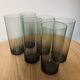 Set of 6 smoked water glasses