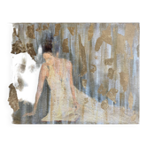 Tableau signé huile sur toile finition feuille d’or « La Mariée »