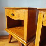 Paire de tables de chevets vintage 1950
