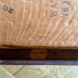 Bistro-style bench in embossed wood stamped Thonet - early 20th century