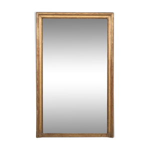 Miroir doré rectangulaire