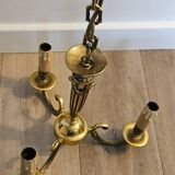 Louis XV style 3-light bronze chandelier