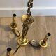 Louis XV style 3-light bronze chandelier