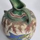 Ceramic vase, Ancient Cretan style, marine decoration with dolphins, 17 cm